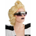 レディー・ガガ,ファッション,ハロウィン,衣装,コスプレ,コスチューム,サングラス/Lady Gaga Black Retro Glasses Adult